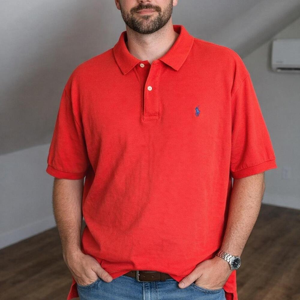 Polo Ralph‎ Lauren Red Classic Polo Shirt | 3XB Big & Tall